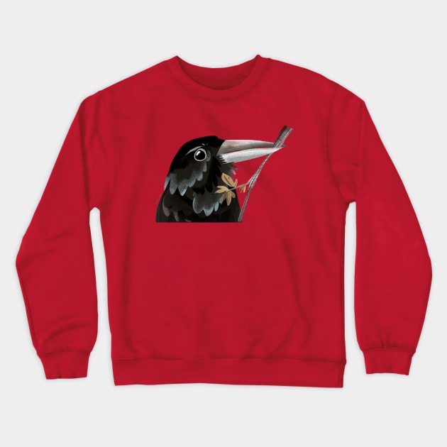 Raven Totem The Wisdom Crewneck Sweatshirt by belettelepink